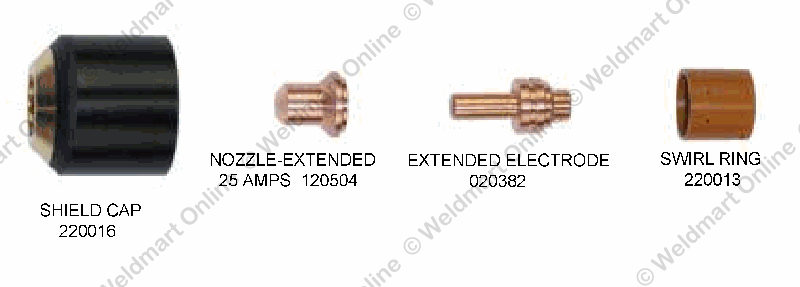 Hypertherm PAC 110 plasma torch parts