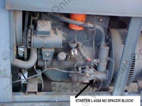 L-4334 starter WITHOUT spacer block